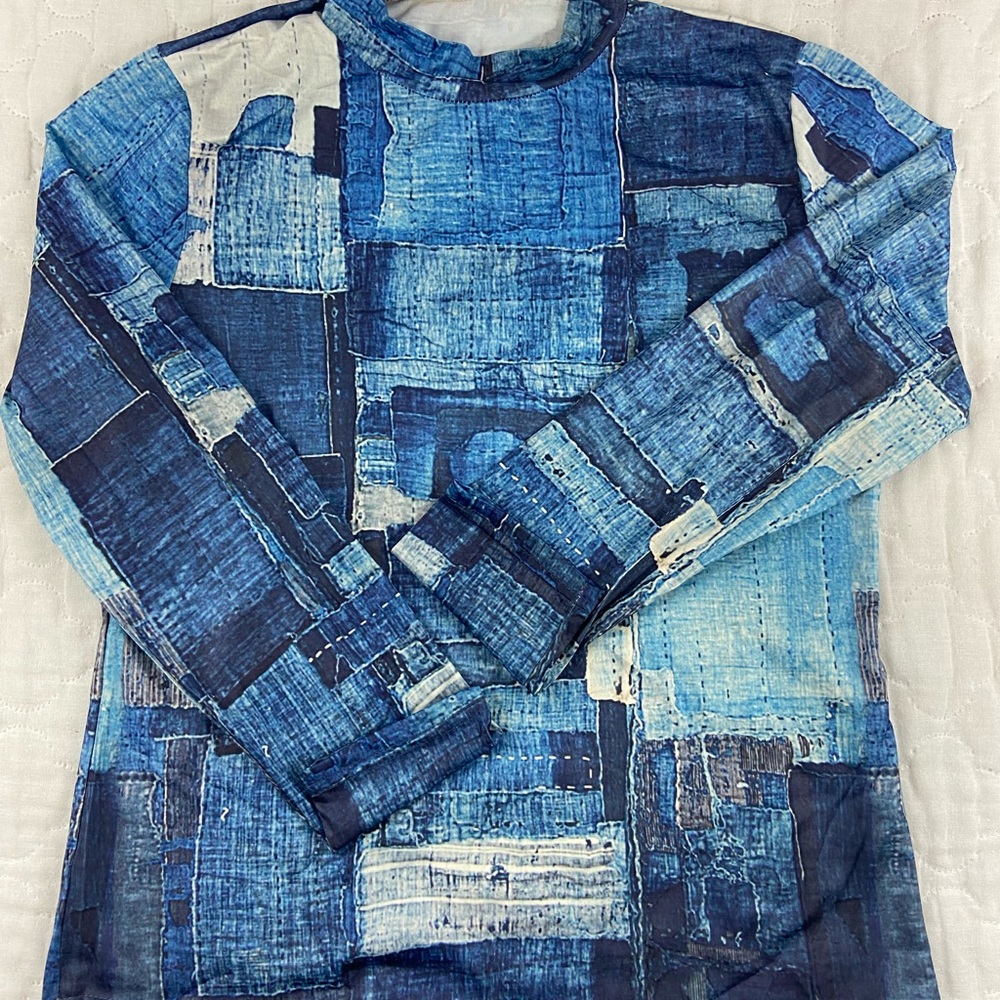 Denim Patch-like Shirt